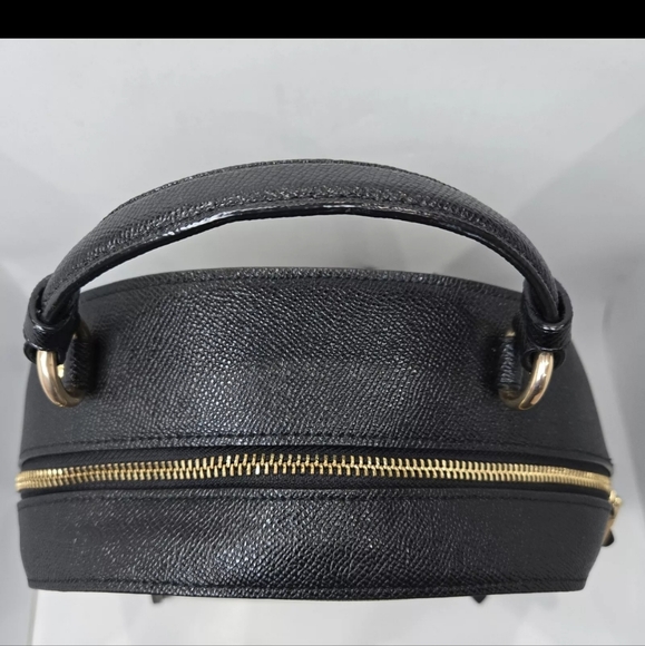 COACH Black Pebble Textured Leather Backpack F76624. - Picture 7 of 11